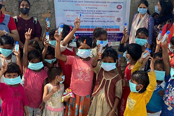 Distibution of Mask & Hand Sanitizer Campaign