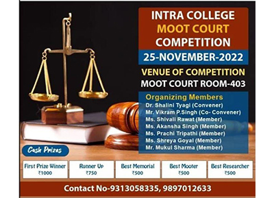 Intra College Moot Court Competition