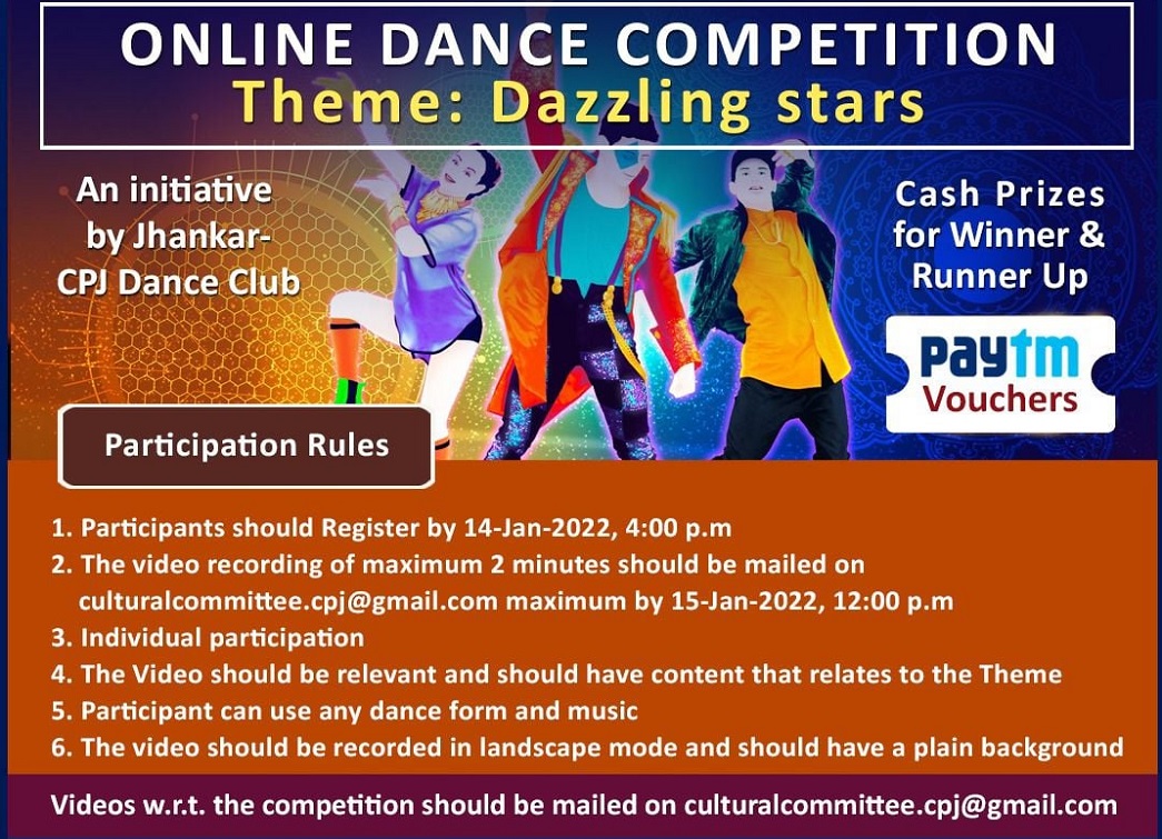 Online Dance Competition - CPJ College, Narela Delhi