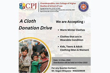A Donation Drive to the Needy
