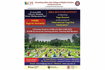 Yoga Activity on International Yoga Day